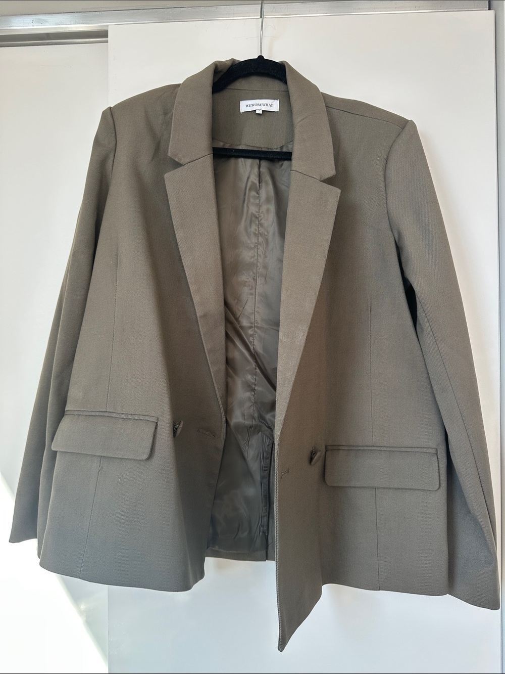 WeWoreWhat Olive Green Tailored Blazer